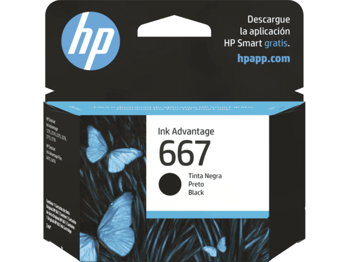 HP CARTUCHO DE TINTA HP 667 - NEGRO ORIGINAL - INYECCIÓN DE TINTA 3YM79AL - SMART BUSINESS