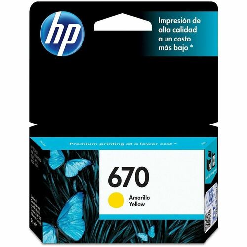 HP CARTUCHO DE TINTA HP 670 INYECCIÓN DE TINTA - AMARILLO - RESTAURADO CZ116AL-R - SMART BUSINESS