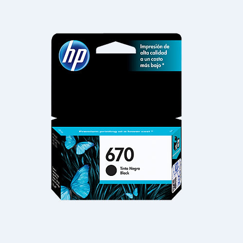 Hp Cartucho de tinta HP 670 Inyección de tinta - Negro - Original - Inyección de tinta - SMART BUSINESS