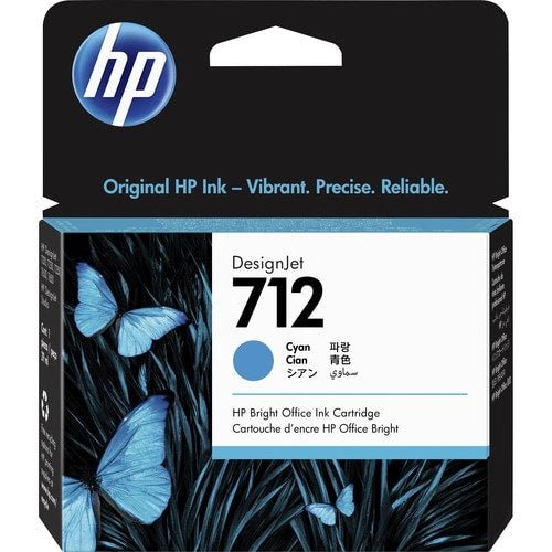 Hp Cartucho de tinta HP 712 Inyección de tinta - Azul ciánico - Original - 1 Paquete - SMART BUSINESS
