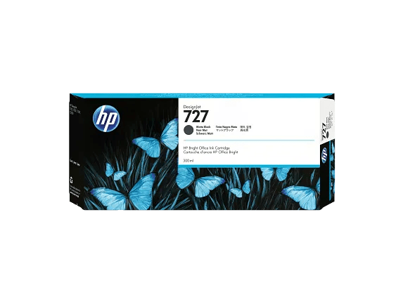 Hp Cartucho de tinta HP 727 (C1Q12A) Inyección de tinta - Negro mate - Original - 1 Solamente - Inyección de tinta C1Q12A - SMART BUSINESS
