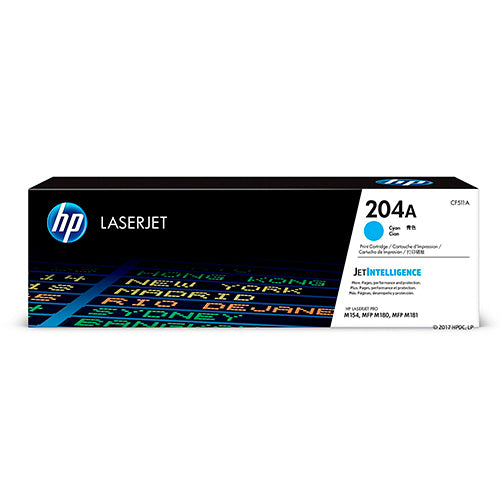 Hp Cartucho de tóner HP 204A - Azul ciánico Original - Láser - Estándar Rendimiento - 900 Páginas - 1 Paquete(s) - SMART BUSINESS