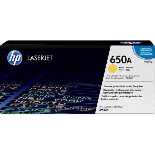 Hp Cartucho de tóner HP 650A Láser - Amarillo - Original - 1 Solamente - Láser - 1 Solamente - SMART BUSINESS