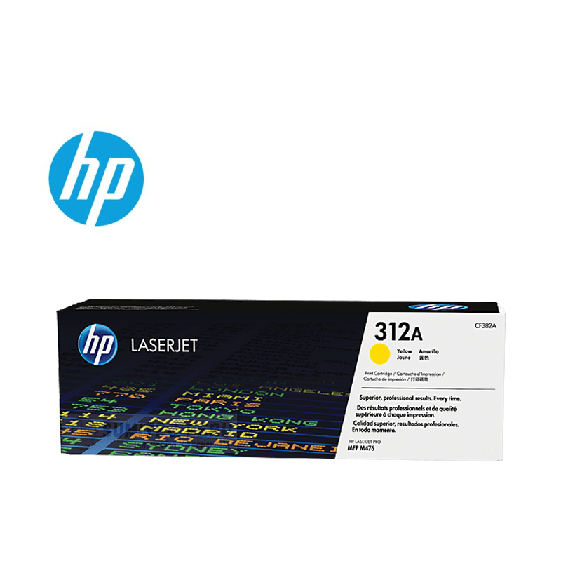 Cartucho De Tóner Original Hp 312A Amarillo (Cf382A) Para Laserjet Pro Mfp M476 - Rendimiento 2700 Páginas de Hp | first_variant_option_1 — Envío inmediato