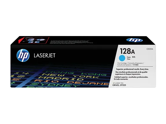 Tóner HP 128A CE321A Cian Original LaserJet