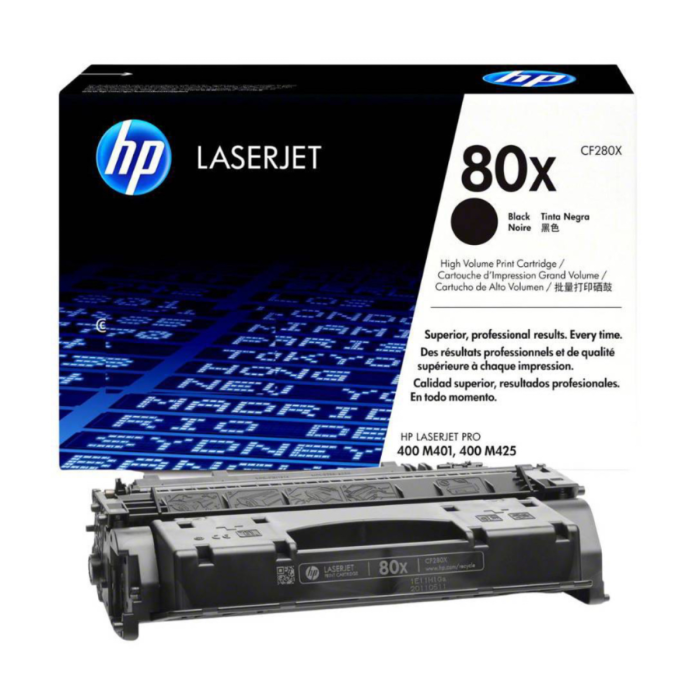 HP CF280X tóner 80X negro vista principal