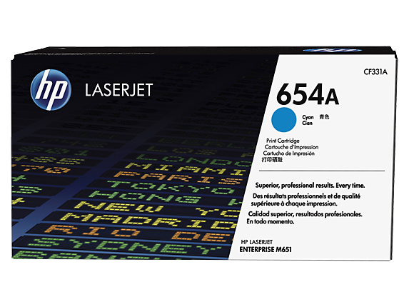 Tóner HP 654A cian CF331A