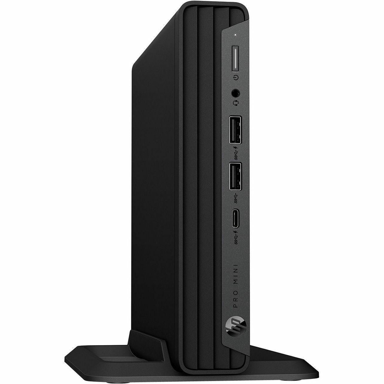 HP Pro Mini 400 G9 Desktop Mini B9EU5LS#ABM vista vertical con base