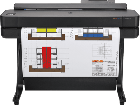 HP DesignJet T650 36″ Plotter de gran formato, inyección térmica de tinta, 4 colores (C, M, A, N), 2400×1200 dpi, 1 GB RAM, Wi - Fi, USB, Ethernet, cortador automático, alimentador de hojas y rollos 5HB10D - SMART BUSINESS