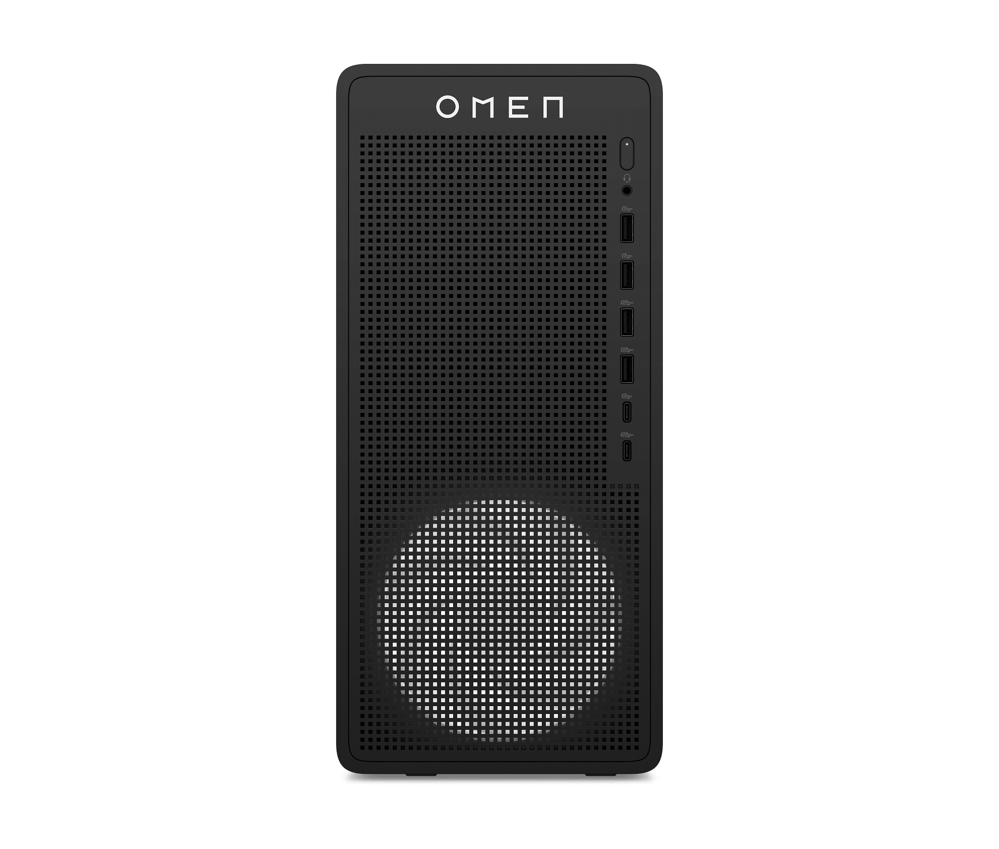 HP OMEN 16L TG03-0004la D8DA2LA#ABM, vista frontal del chasis Shadow Black