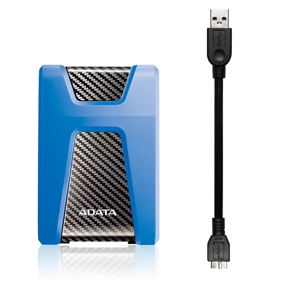 Disco Duro Externo Adata 1Tb Hd650 Anti Golpe (Ahd650-1Tu31-Cbl) Unidad De Almacenamiento Portable | Azul - SMART BUSINESS