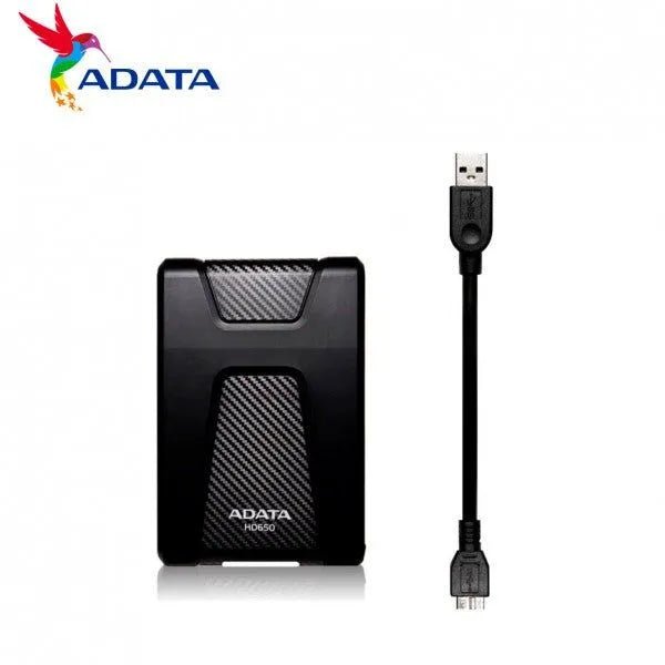 Disco Duro Externo Adata Dashdrive Durable Hd650 2.5'', 1Tb, Usb 3.0, Sata, Negro - Para Mac/Pc - SMART BUSINESS