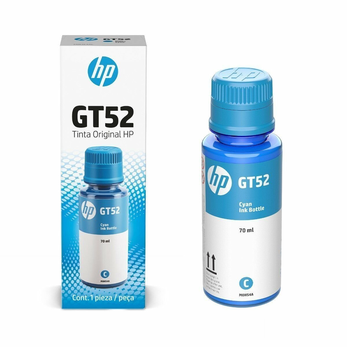 HP GT52 CYAN ORIGINAL INK BOTTLE M0H54ALABM - SMART BUSINESS