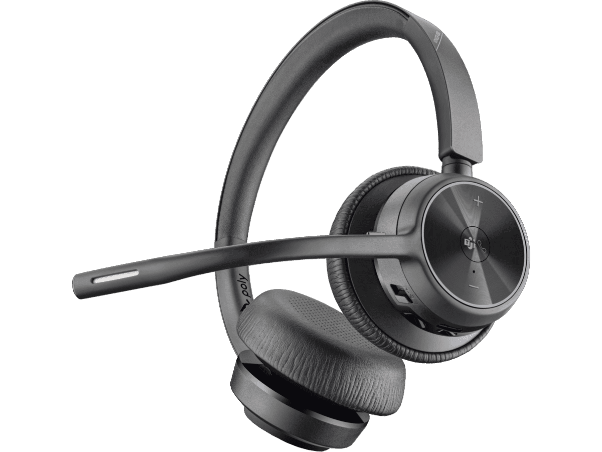 Headset Inalámbrico Poly Voyager 4320 - M UC (77Y98AAABM) - Estéreo - Bluetooth & USB - A - Incluye Base de Carga - Certificado Microsoft Teams de Hp | first_variant_option_1 — Envío inmediato