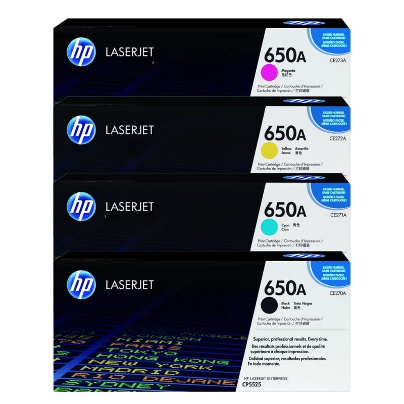 Hp Cartucho De Tóner Hp 650A (Ce272A) Láser - Amarillo - Original - Empaque Unitario - 1 Solamente - Láser - 1 Solamente de Hp | first_variant_option_1 — Envío inmediato