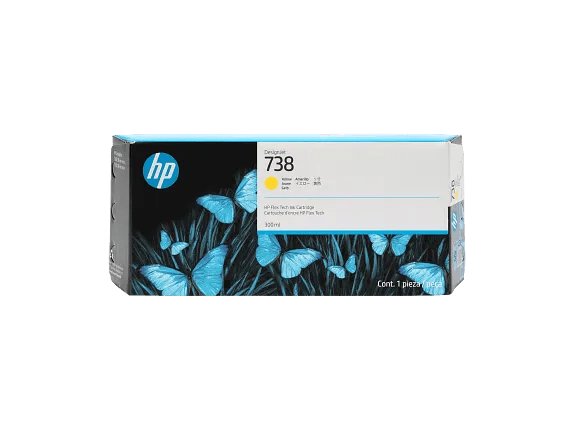 HP INC Cartucho de tinta HP 738 Inyección de tinta - Amarillo - Original 676M8A - SMART BUSINESS