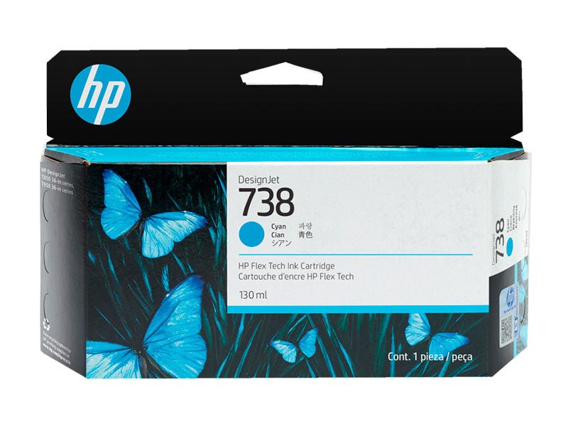 HP INC HP 738 CYAN 130ML TINTA AMPLIO FORMATO 498N5A 498N5A - SMART BUSINESS