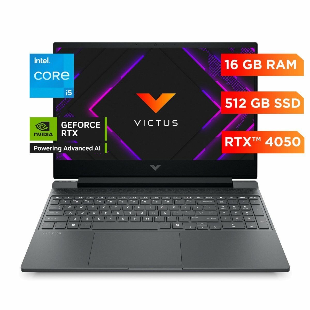 Laptop Gamer HP Victus 15 - fa2013la 15.6" FHD 144Hz - Intel Core i5 - 13420H - 16GB RAM DDR4 - 512GB SSD - NVIDIA GeForce RTX 3050 6GB - Windows 11 Home - BA1U4LAABM de HP | first_variant_option_1 — Envío inmediato
