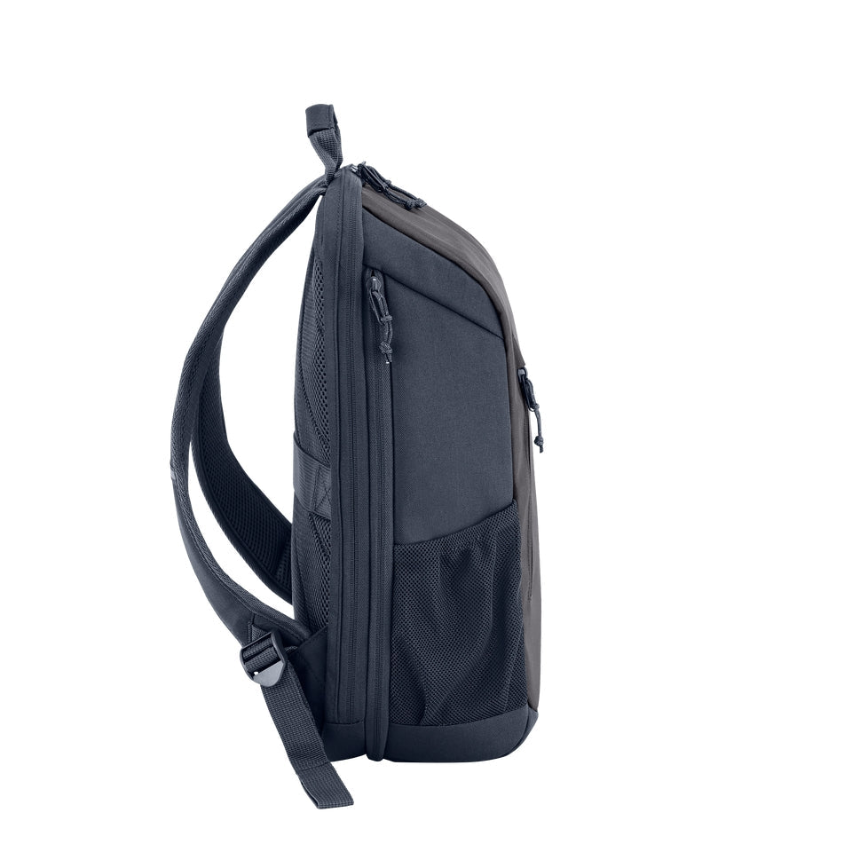 Mochila HP Travel 18L para laptop 15.6 pulgadas 6B8U6AA, vista lateral