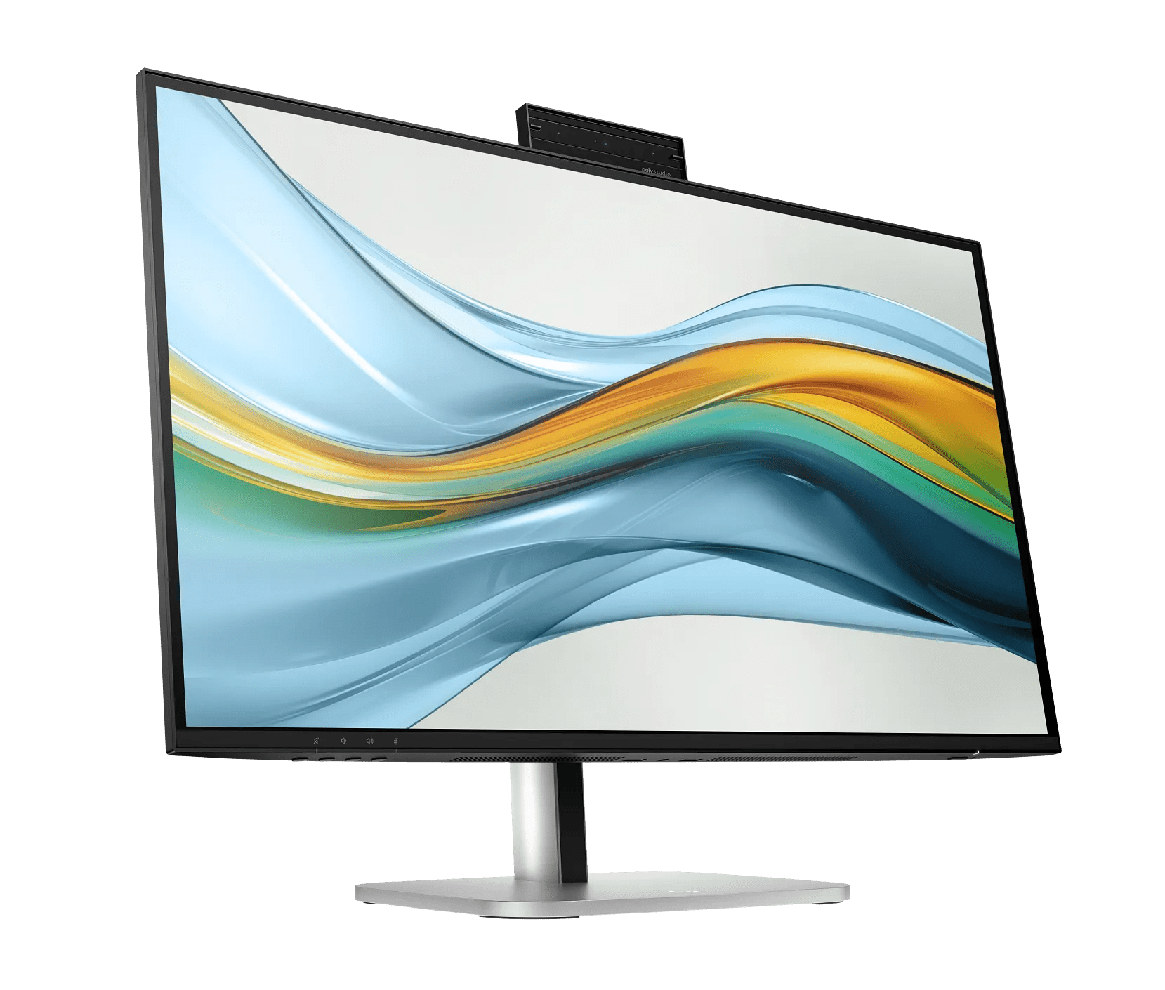 Monitor HP Series 5 Pro 527pm 9E0Y9UT#ABA vista frontal en tres cuartos con borde izquierdo visible