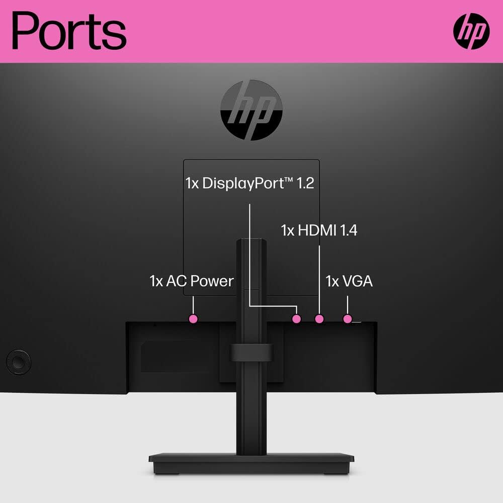Monitor HP P24h G5 - 23.8" FHD IPS - 75Hz - Antirreflejo - 250 nits - HDMI / DP / VGA - Negro (64W34AAABA) de HP | first_variant_option_1 — Envío inmediato