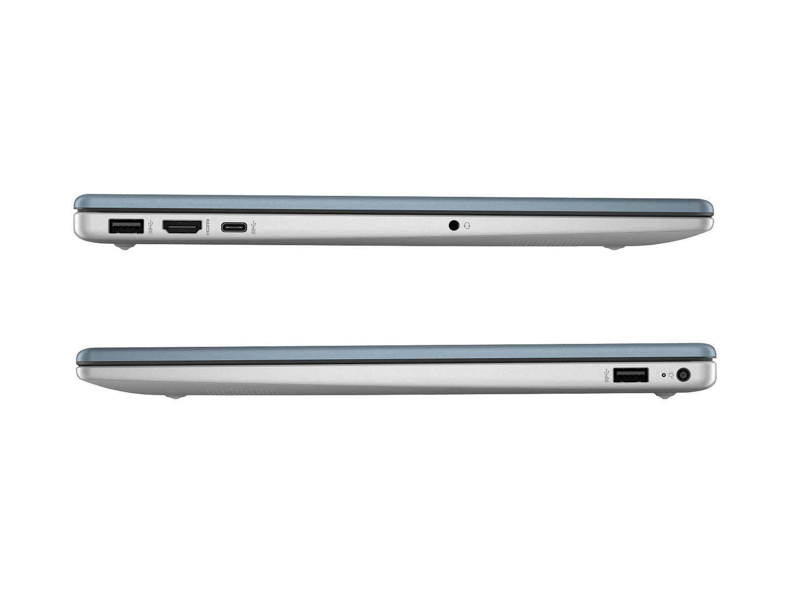 Notebook HP 15-fd1361la D6ZN3LA#ABM perfiles izquierdo y derecho en Natural Silver