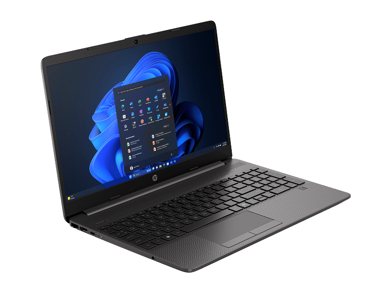 Notebook HP 250R G9 BP0J4LA vista frontal derecha en tres cuartos