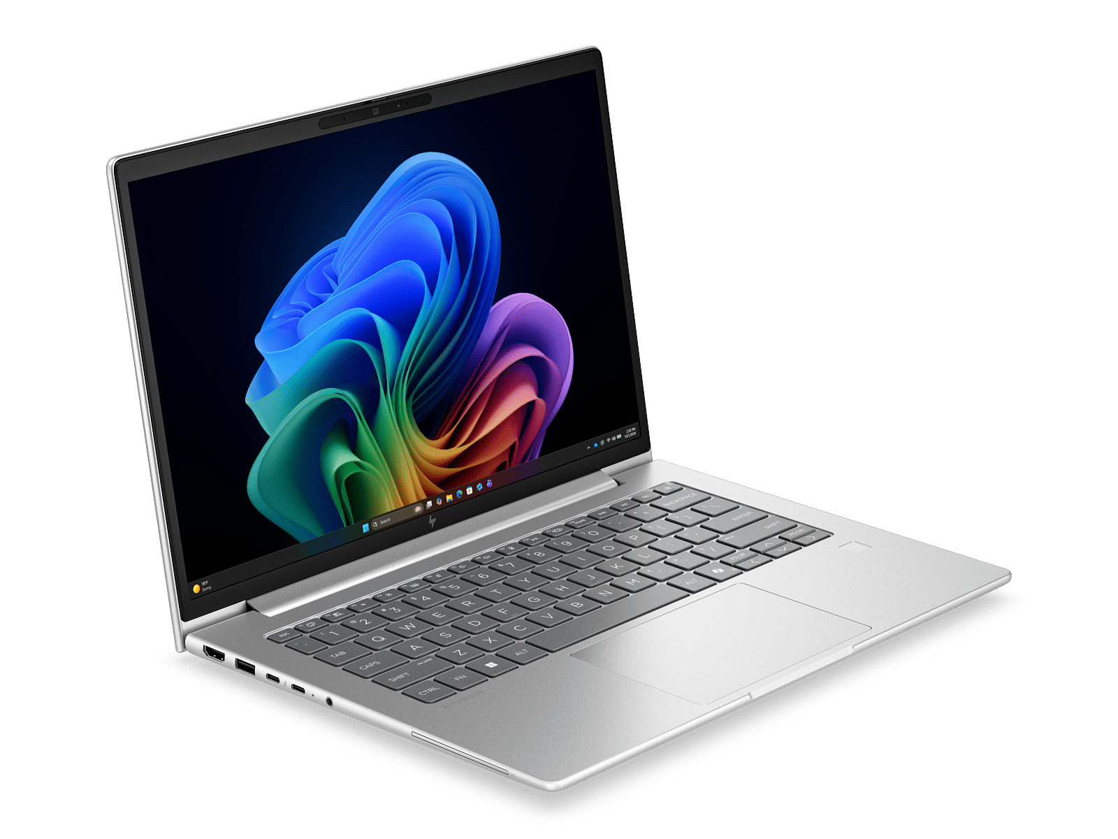 HP EliteBook 6 G2i 14 DJ2X6AT, vista frontal desde el lado opuesto