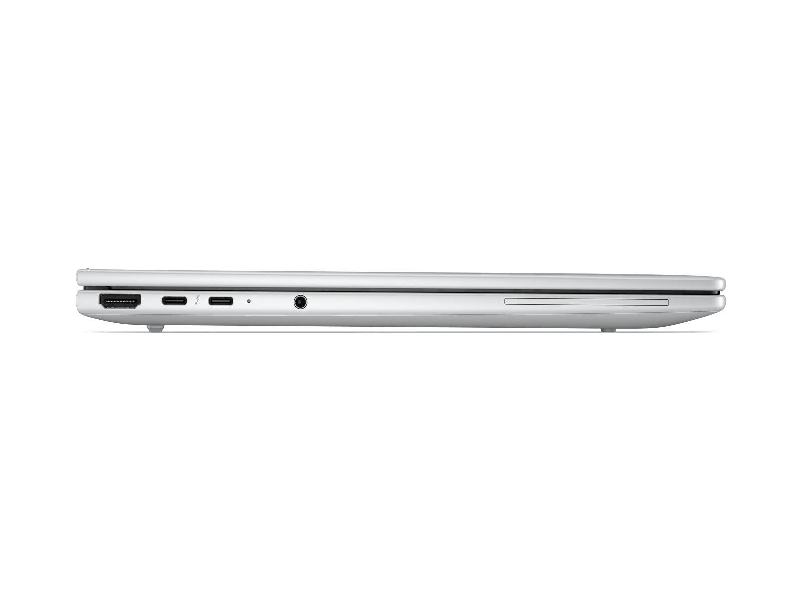 Notebook HP EliteBook 8 G2i DJ1L0AT#ABM perfil del equipo cerrado y puertos