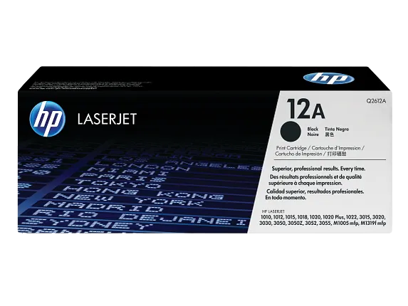Tóner HP 12A Q2612A Negro Original LaserJet