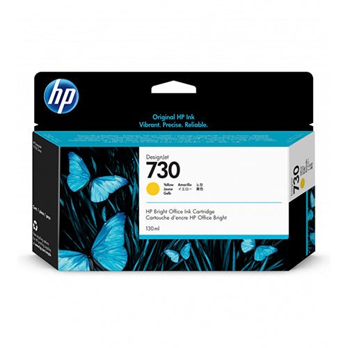 TINTA HP P2V64A (730) 130ML YELLOW - SMART BUSINESS