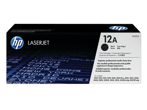 Tóner HP 12A Q2612A Negro Original LaserJet