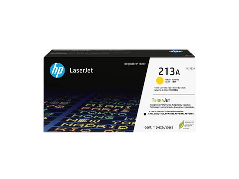 HP 213A W2132A tóner original amarillo, vista frontal