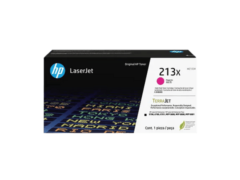 HP 213X W2133X tóner original magenta de alto rendimiento, vista frontal