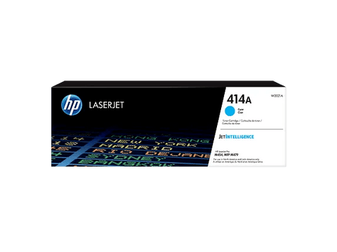 HP 414A W2021A tóner original cian, vista frontal
