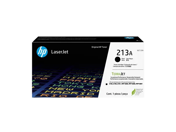 HP 213A W2130A tóner original negro, vista frontal