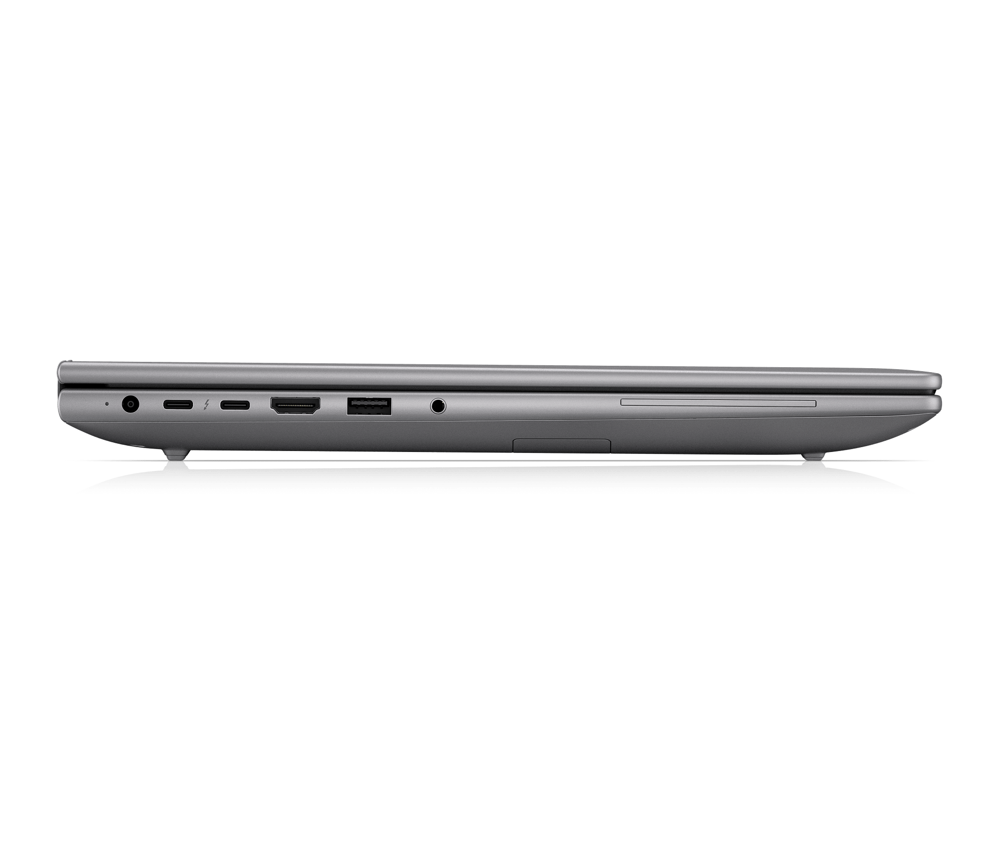 Workstation móvil HP ZBook X G2i DP5M6LT perfil izquierdo y puertos
