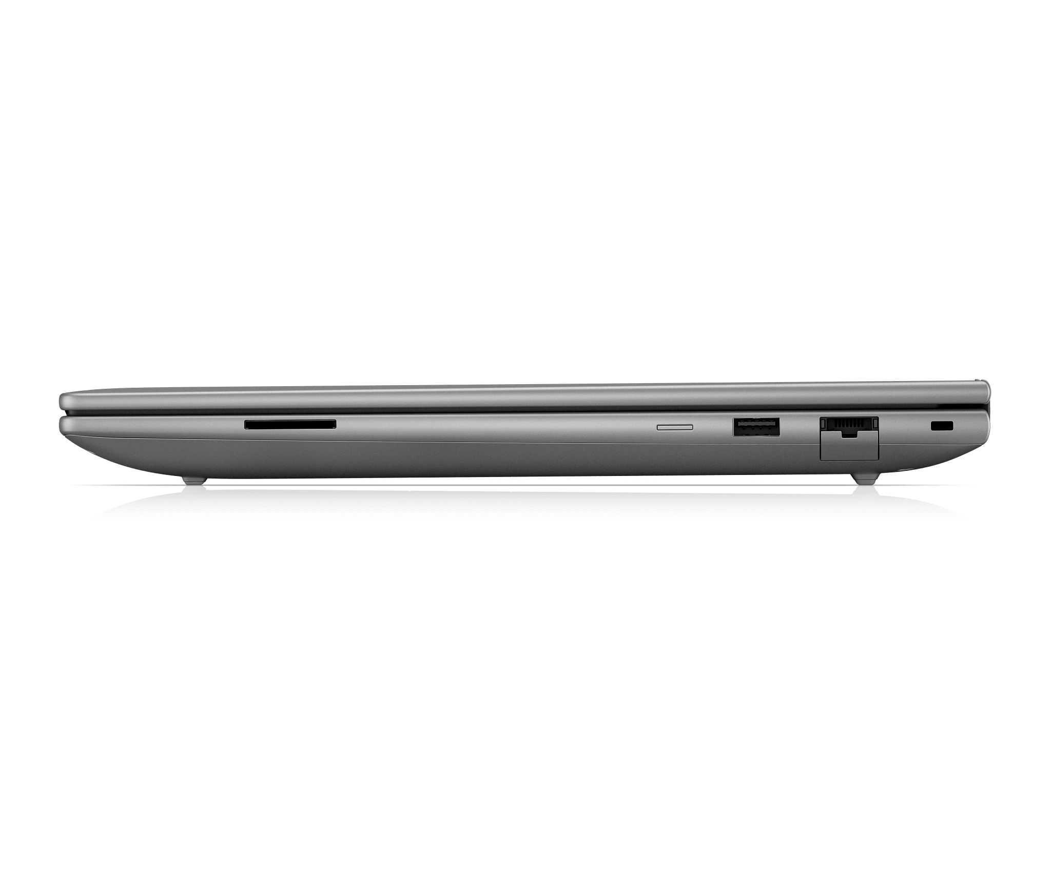 Workstation móvil HP ZBook X G2i DP5M6LT perfil derecho y Ethernet