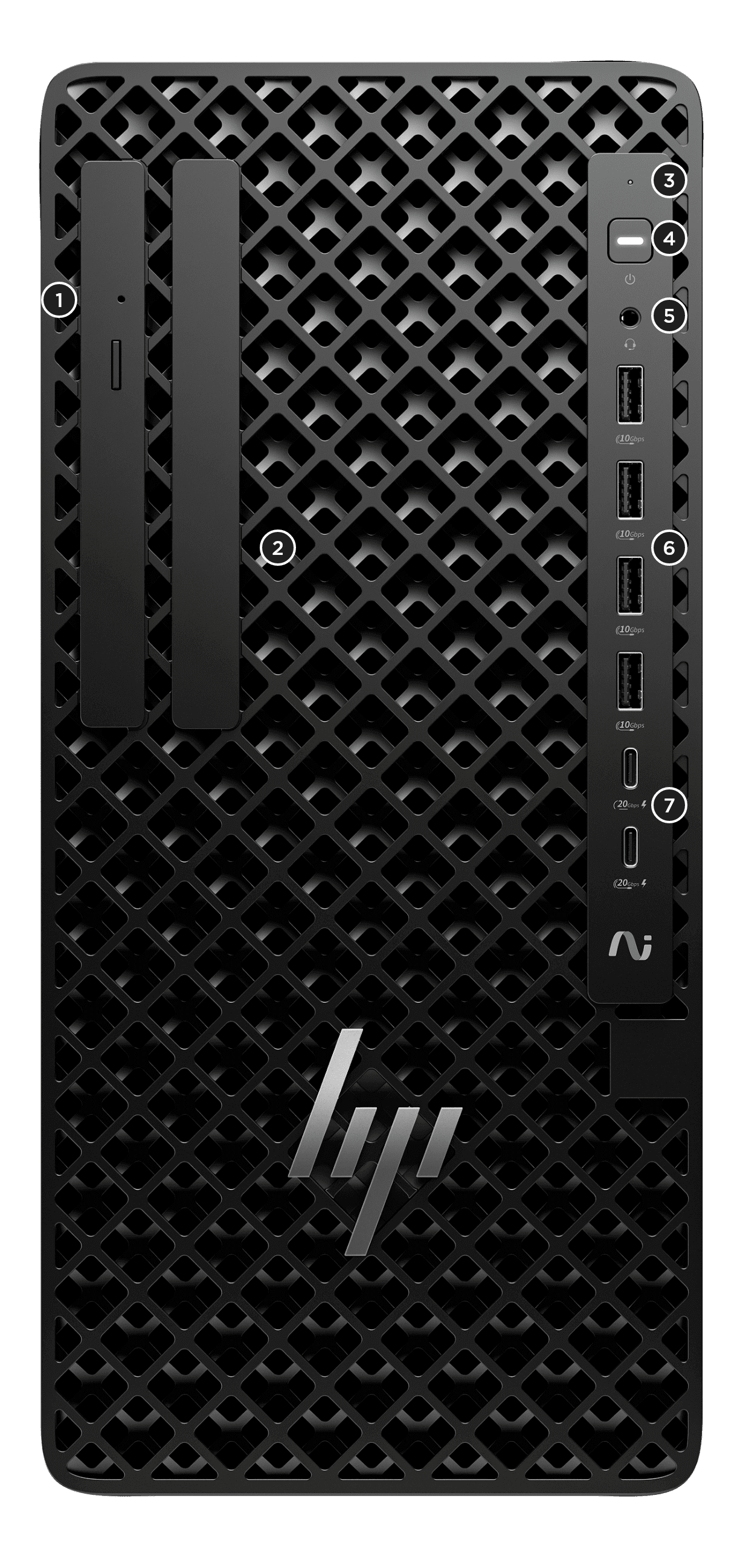 HP Z1 Tower G1i workstation vista frontal oficial