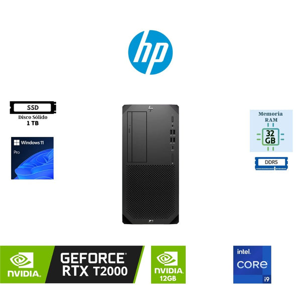 HP Z2 TOWER G1I BP1Q1LT – WORKSTATION DE ESCRITORIO PROFESIONAL, INTEL CORE ULTRA 7, 32GB RAM, 1TB SSD, WINDOWS 11 PRO, EXPANSIÓN Y RENDIMIENTO PARA TAREAS DE INGENIERÍA Y DISEÑO BP1Q1LT - SMART BUSINESS