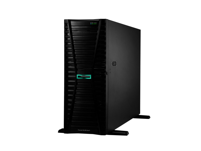HPE ProLiant ML350 Gen11 – Xeon Silver 4410Y 2.0GHz, 64GB RAM DDR5, 2×960GB SSD SAS (hot - swap), 4U torre, 8 SFF bays, hasta 8TB RAM, dual PSU 800W, Gigabit Ethernet P75341-DM5 - SMART BUSINESS
