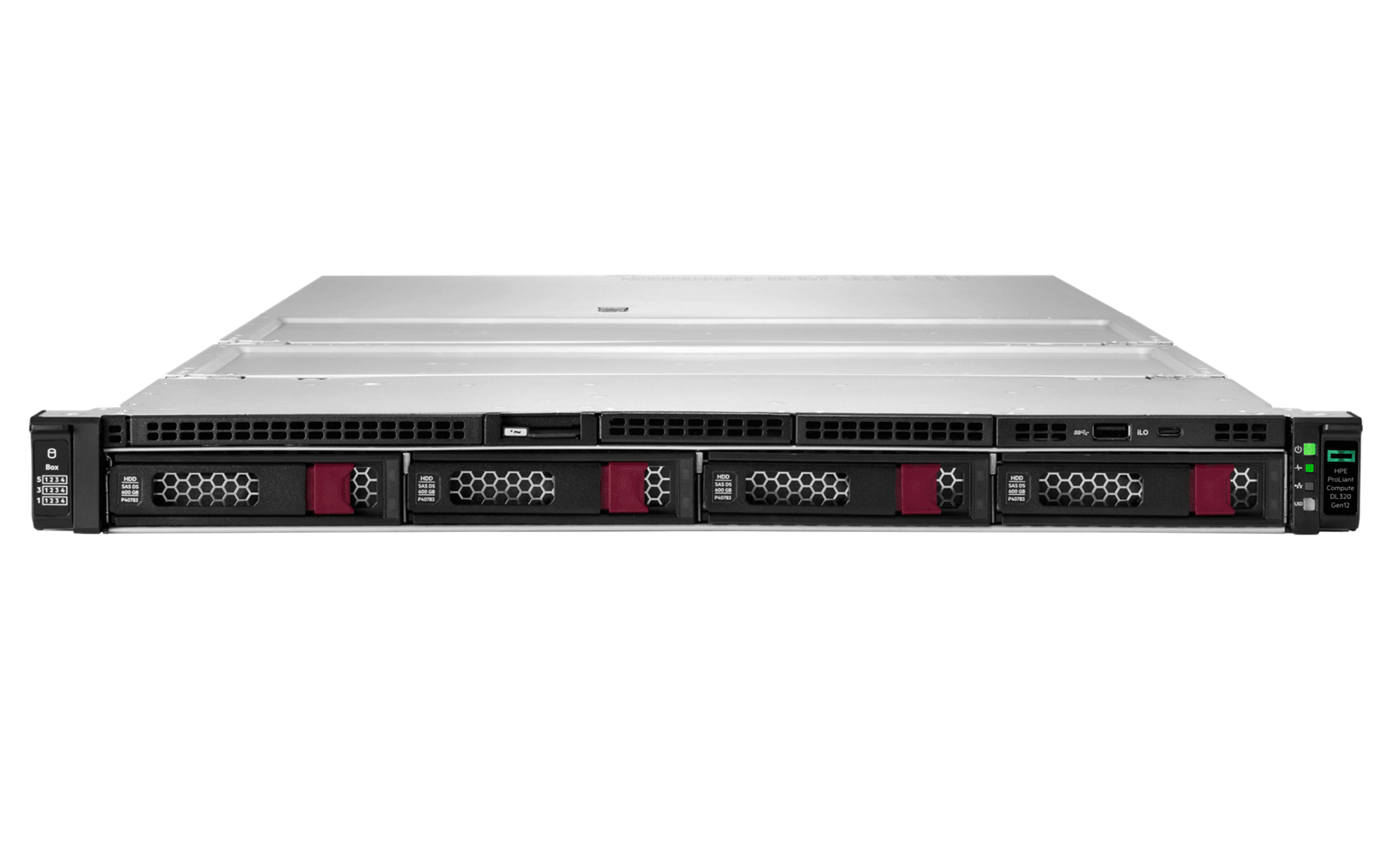 Servidor HPE ProLiant DL320 Gen12 P89960-DM5 - vista frontal
