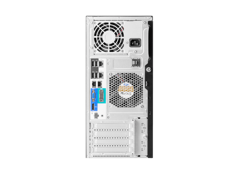 Servidor HPE ProLiant ML30 Gen11 P86723-DM5 vista posterior y puertos