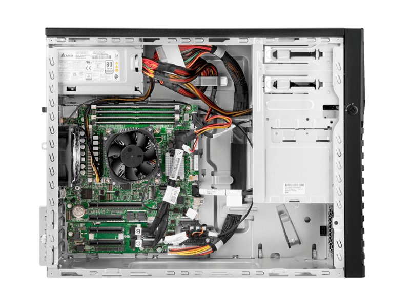 Servidor HPE ProLiant ML30 Gen11 P86723-DM5 vista interior del chasis