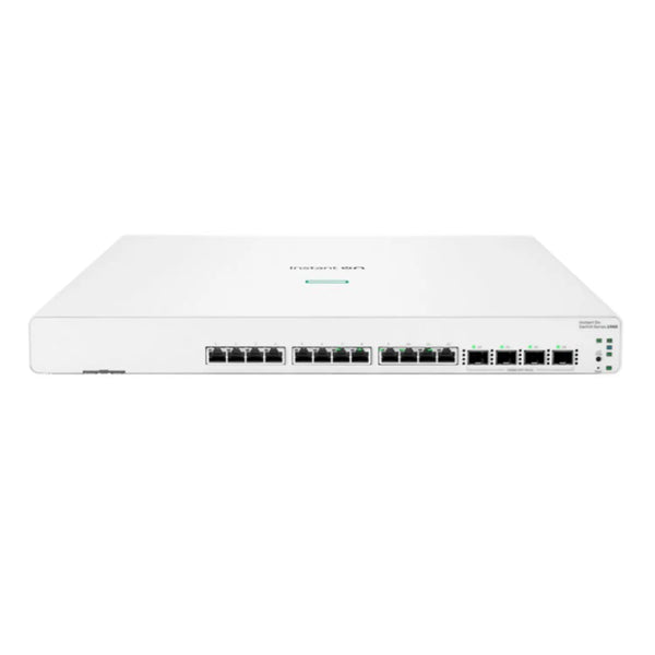 Switch HPE Aruba Networking Instant On 1960 12XGT 4SFP+ - Gestionado Inteligente - 12 Puertos 10G Base - T + 4 Puertos 10G SFP+ - Apilable (Stackable) - Montaje en Rack - JL805A de HPE | first_variant_option_1 — Envío inmediato