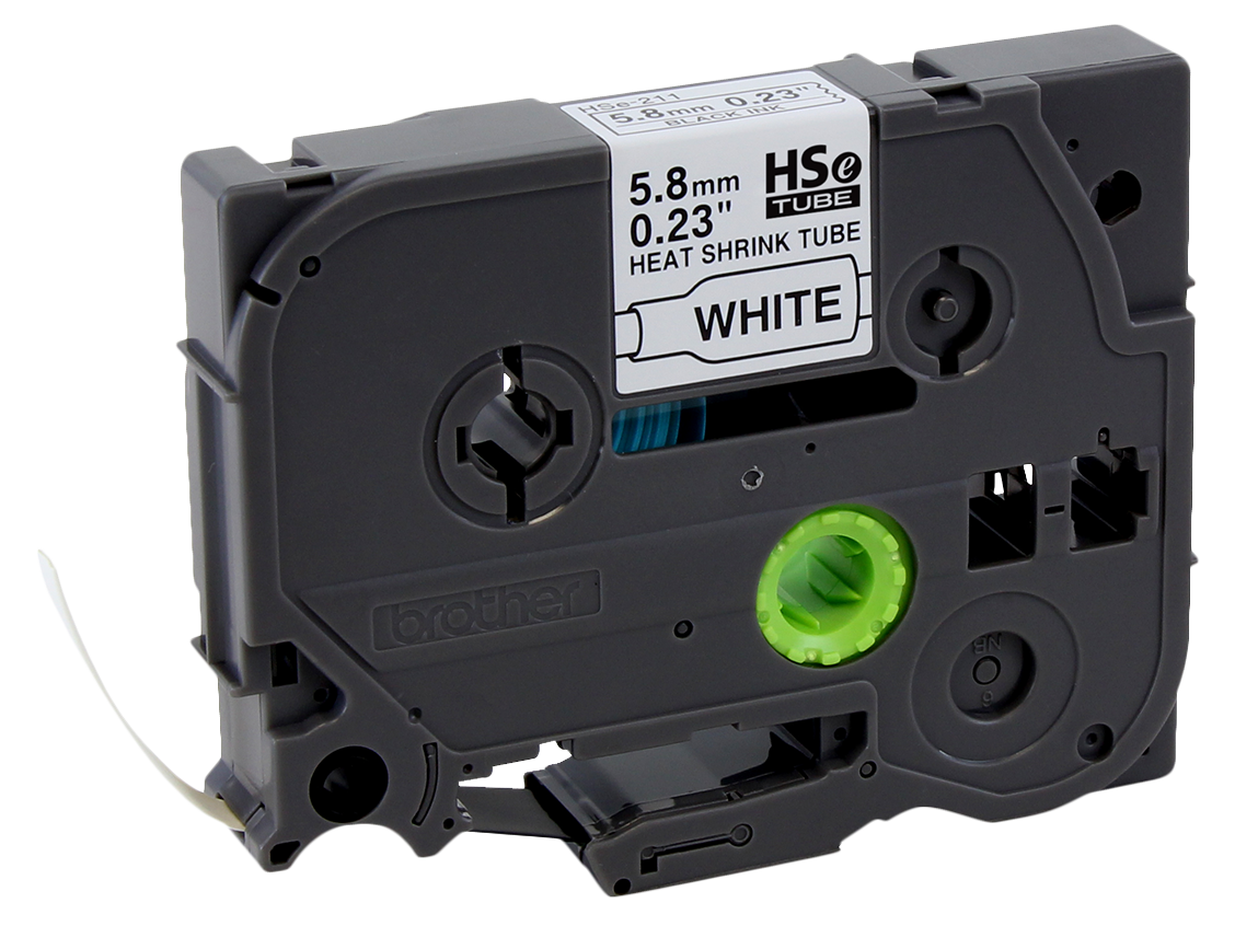 CINTA TERMORRETRÁCTIL HSE211 – TEXTO NEGRO SOBRE FONDO BLANCO ANCHO 5,8 MM LONGITUD 1,5 M COMPATIBLE CON CABLES Ø 1,7 A 3,2 MM