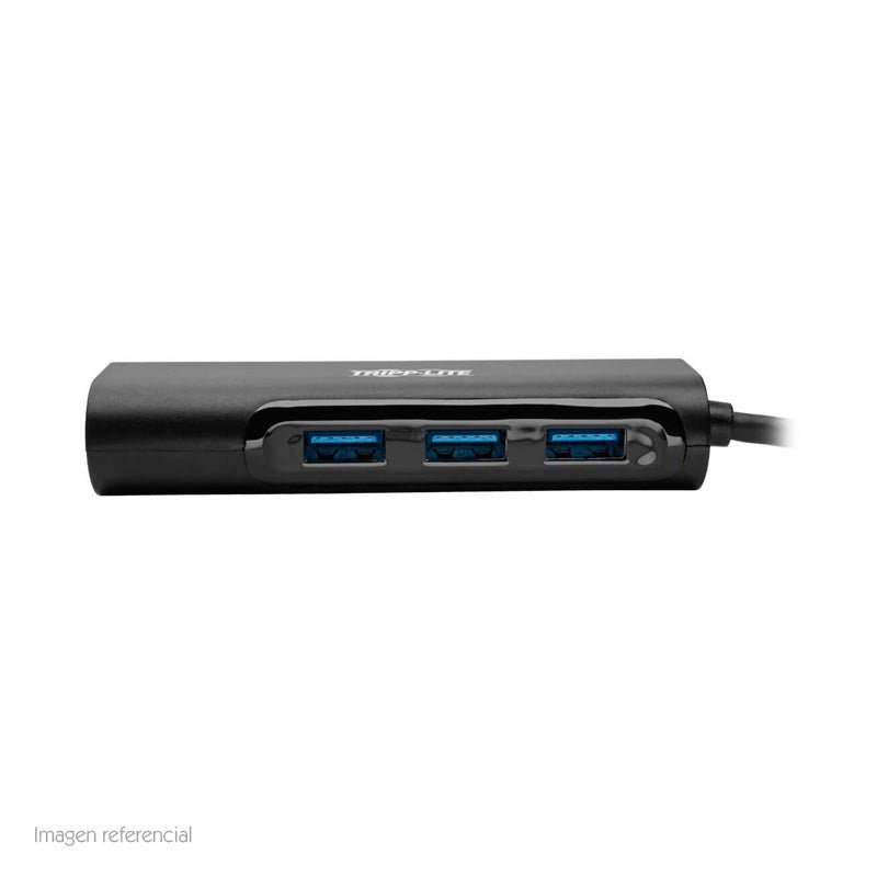 HUB USB TYPE - C, PORTÁTIL TRIPP - LITE U460 - 003 - 3A1GB, 3 PUERTOS USB 3.1, RJ45, 5 GBPS. U460-003-3A1GB - SMART BUSINESS