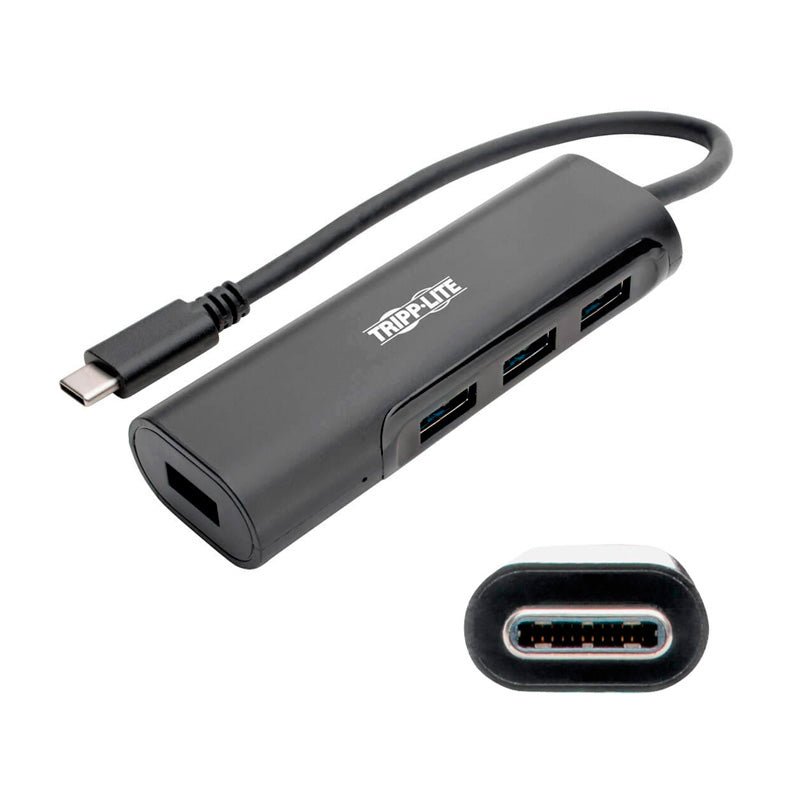 HUB USB TYPE - C, PORTÁTIL TRIPP - LITE U460 - 004 - 4AB, 4 PUERTOS USB 3.1, THUNDERBOLT, 5 GBPS. U460-004-4AB - SMART BUSINESS