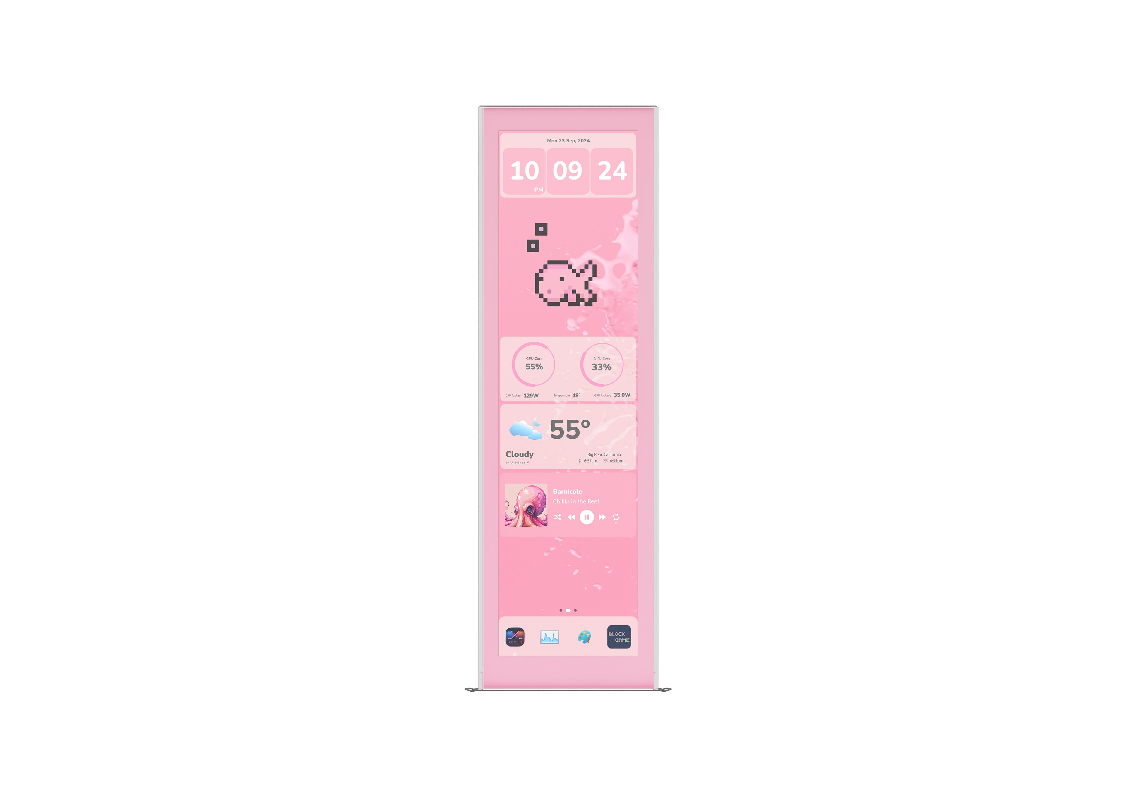 Kit de Pantalla Táctil HYTE Y70 Touch Infinite 14.9" IPS 2.5K 60Hz Strawberry Milk - ACC-HYTE-LK-Y7TTI-SM vista principal