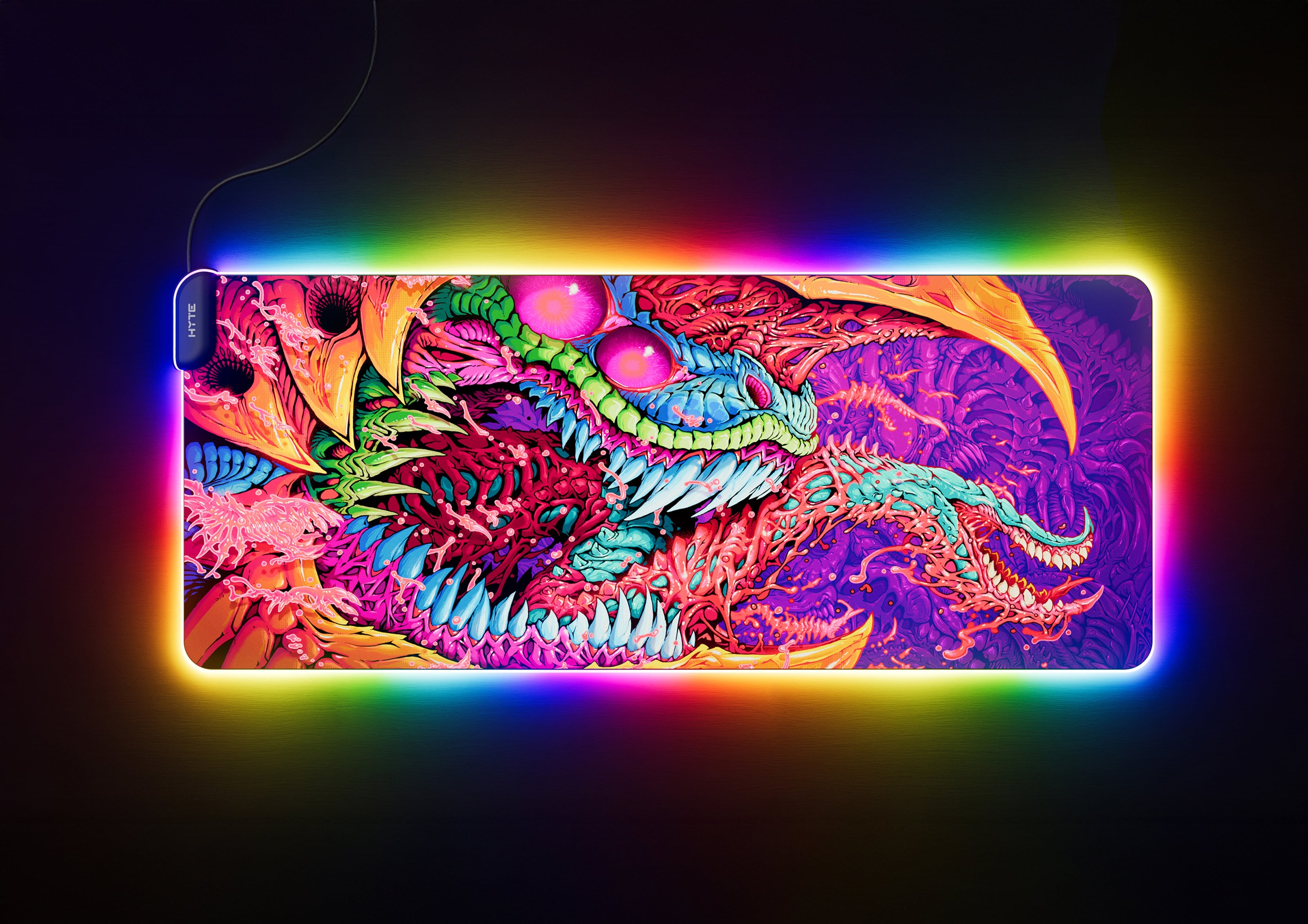 Mousepad HYTE CNVS Hyper Beast 2 RGB, Part Number MAT-HYTE-CNVS-HB